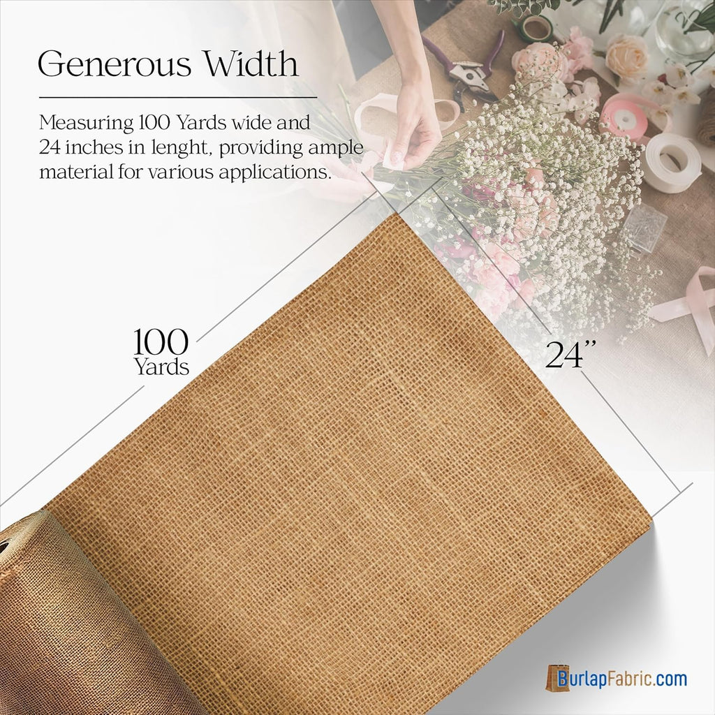 24" Inch Burlap Roll - 100 Yards