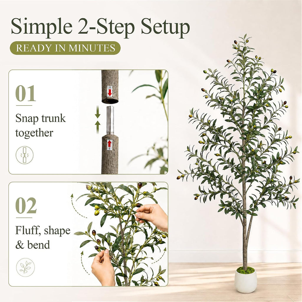 6FT Faux Olive Tree, Lifelike