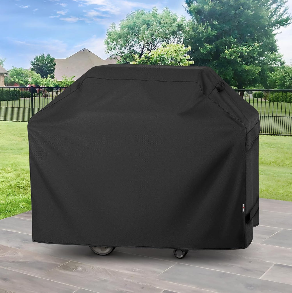 Grill Cover 55 Inch for Outdoor Grill, Heavy Duty, Waterproof, Fade Resistant, BBQ Cover with Handles/Straps/Air