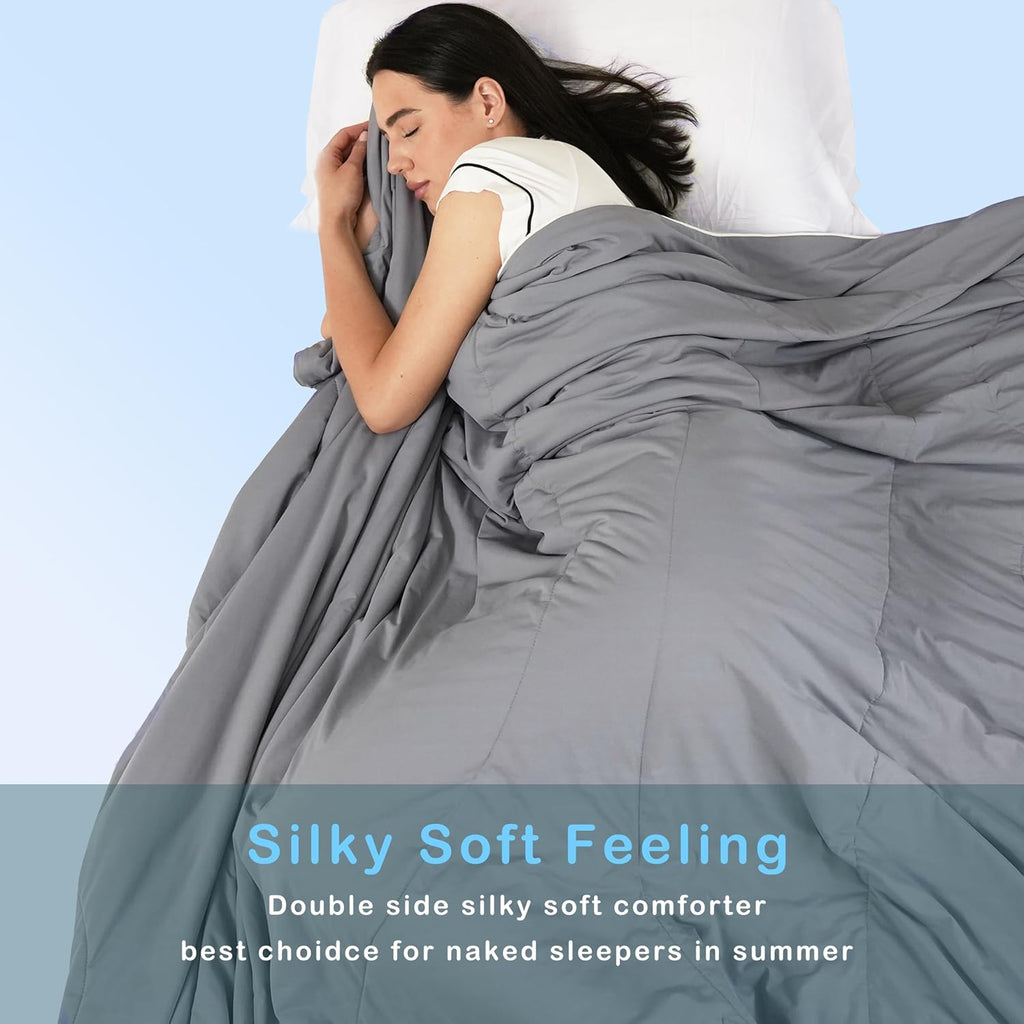 Cooling Comforter King Size, Cool Blanket for Hot Sleepers,104x90 | Arc-Chill Q-Max >0.45 cooling comforter wicks