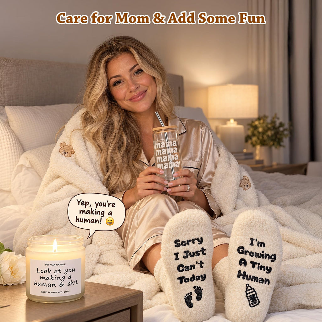 Mom Gifts Basket: Expecting Care & Funny Pregnancy Package