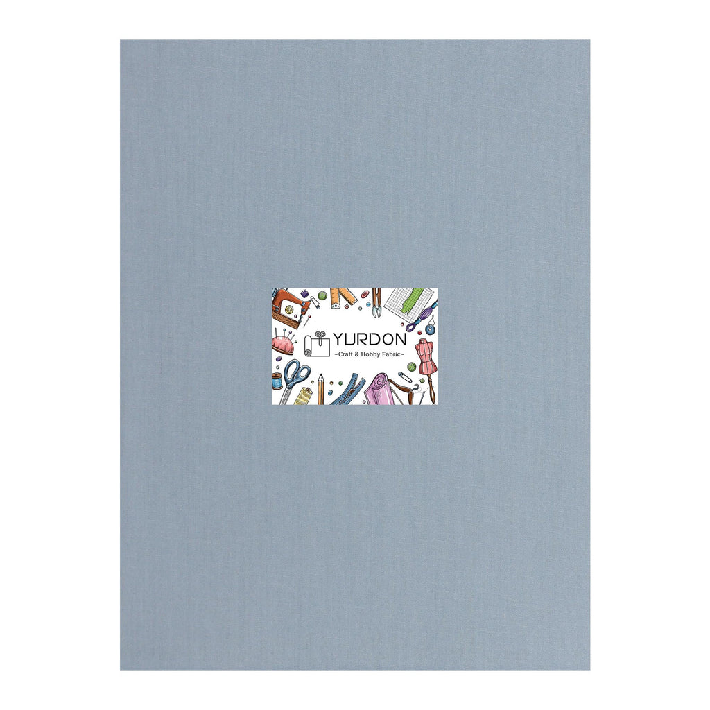 Cotton Poplin Fabric, 60 inches Wide (Gray, 1 Yard)