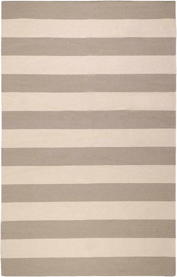 Winchester Wool Living Room, Bedroom Area Rug - Striped - Traditional Transitional Modern Contemporary Minimalist