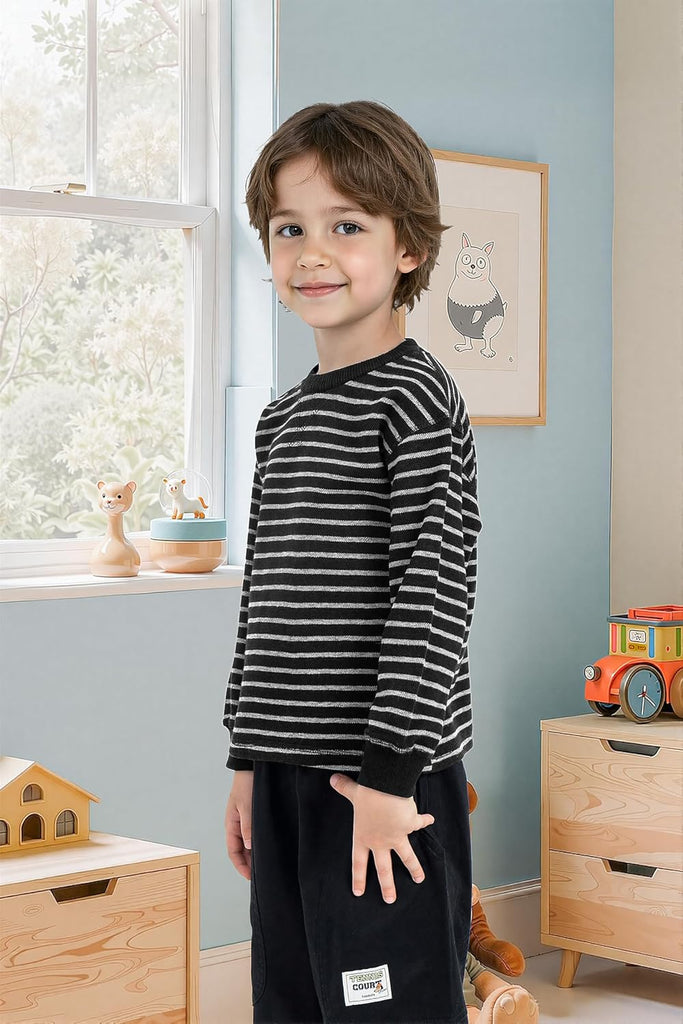 4 Pack Boys Thermal Long-Sleeve Shirts Toddlers Tee Shirts