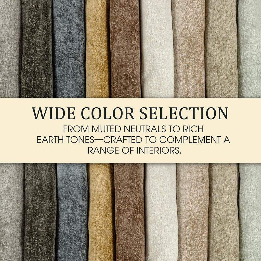 Hutton Jacquard Solid Upholstery Fabric by The Yard - 56" Wide Soft Fabric Ideal for Cushions, Drapes, Upholstery