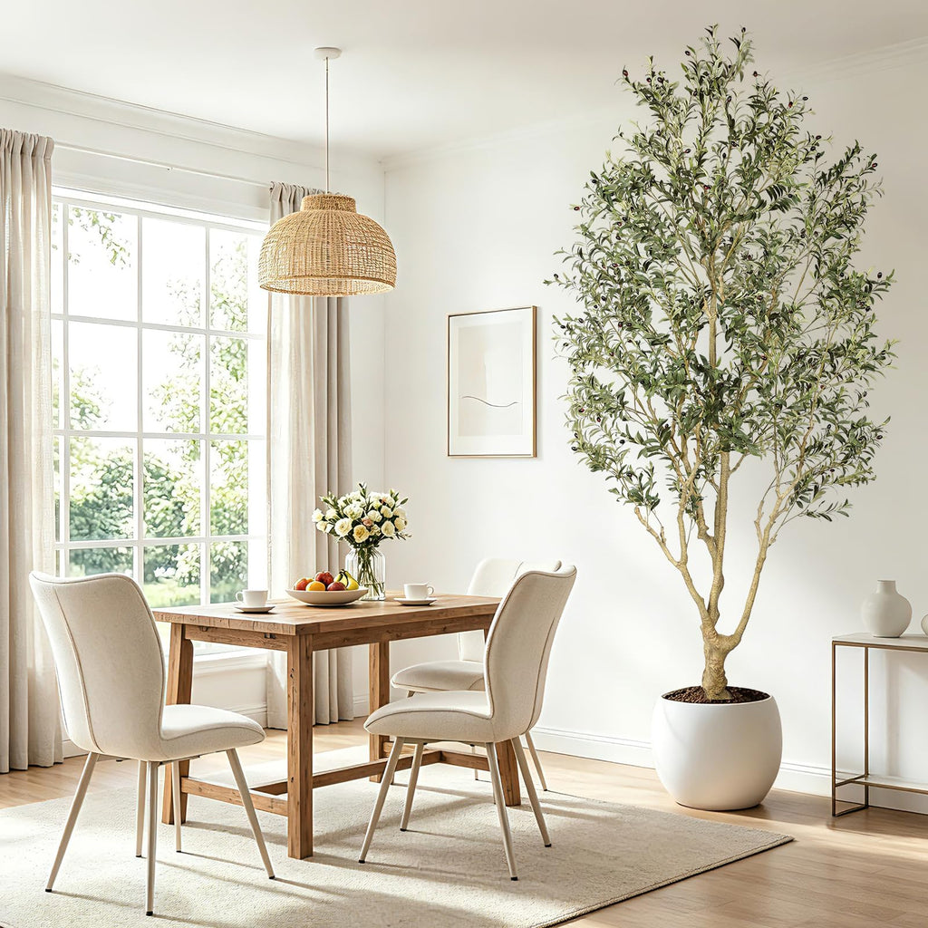 Tall Faux Olive Tree 10ft with with Thick Trunk & Realistic Leaves
