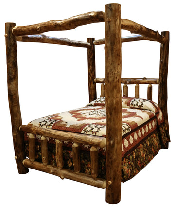 Barn USA Aspen Log Canopy Bed
