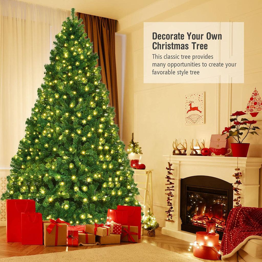 8 FT Prelit Christmas Tree, Artificial Christmas Tree