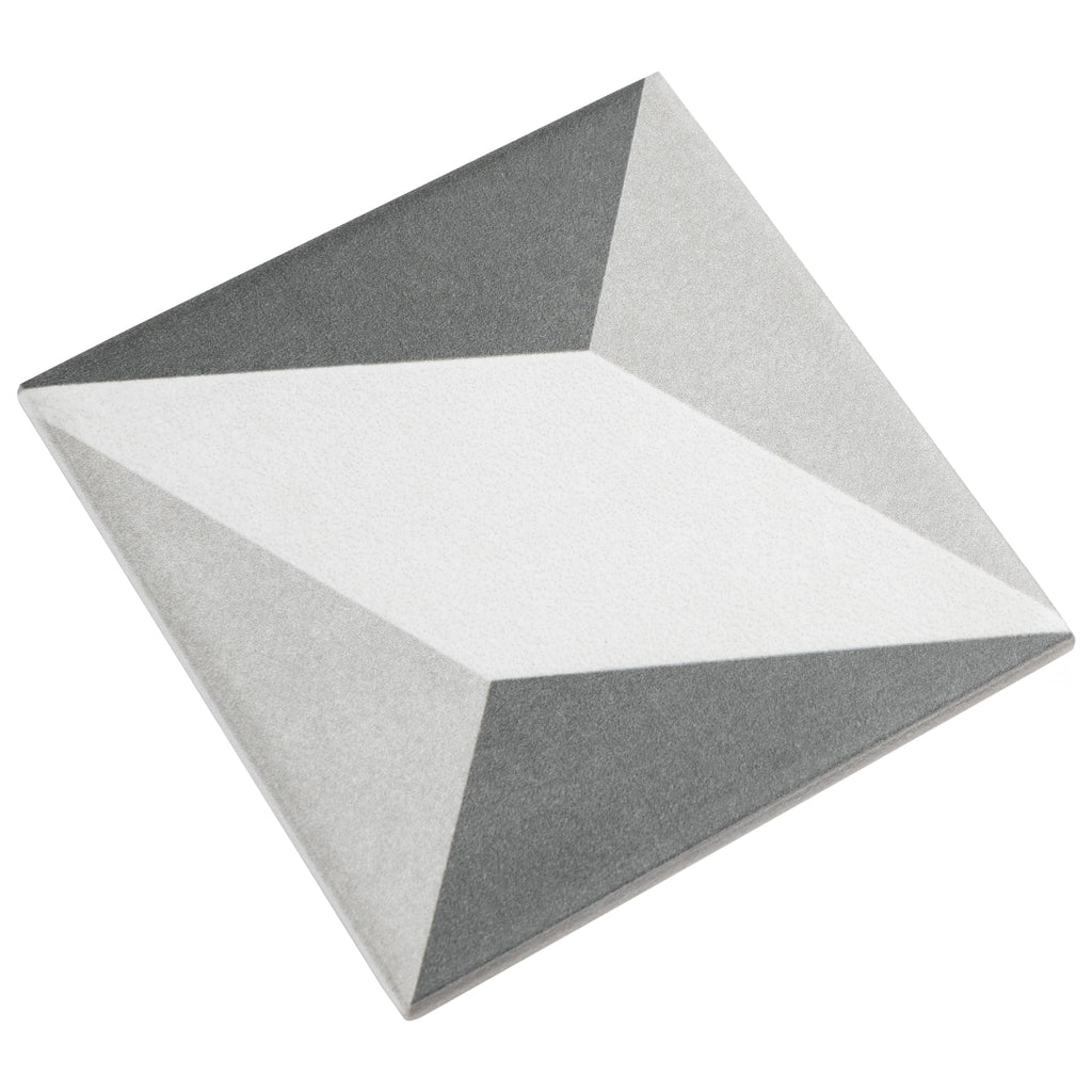 Twenties Mini Diamond 3-7/8" x 3-7/8" Ceramic Floor and Wall Tile