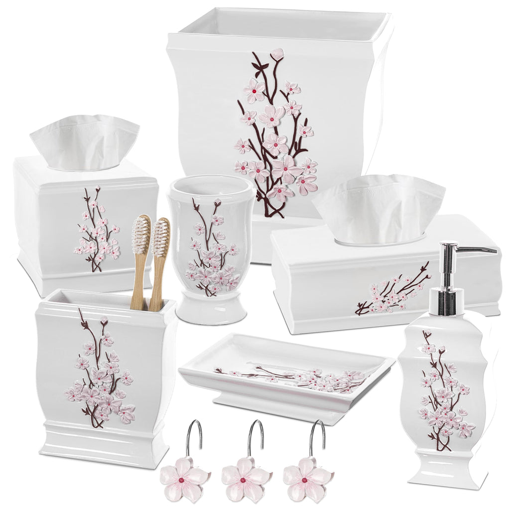 Vanda Shower Curtain Hooks Decorative | Set of 12