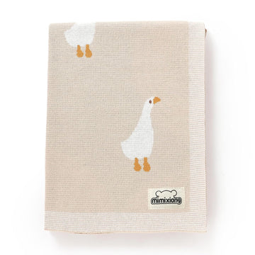 Baby Blanket Knit Receiving Boys Girls Cute Goose Blanket