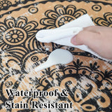 10x14 Living Room Area Rug - Modern Abstract Large Area Rugs Non-Slip Stain Resistant Carpets for Bedroom Soft Low