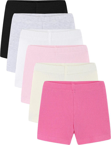 Girls Bike Shorts Cartwheel Biker 6 Pack Spring Summer Clothes Safety Shorts Under Dress Dance