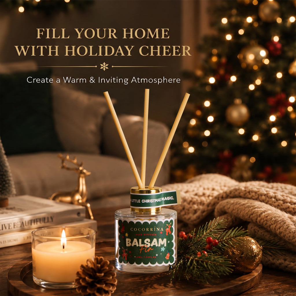 Christmas Reed Diffuser Gift Set, 6 Scents, 1.69 fl oz Each