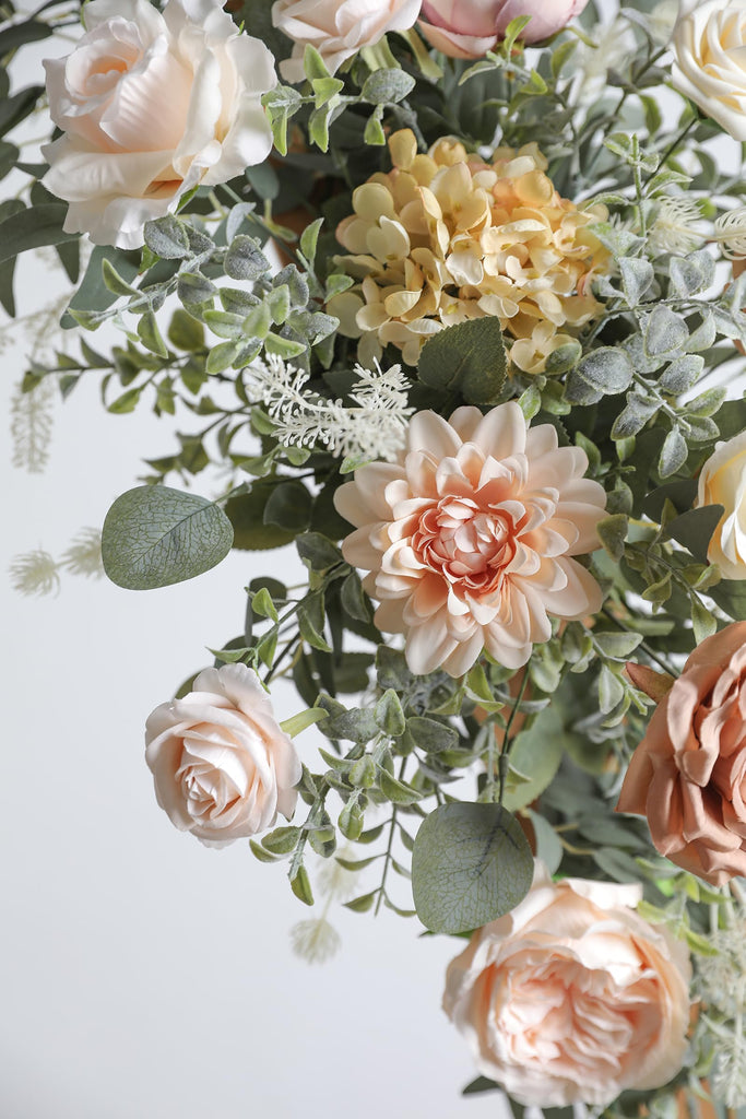 Artificial Flower Combo Box Set Silk Fake Roses for DIY Wedding Flower Bouquet Centerpiece Decoration Baby Shower