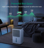 2500 Sq.Ft Dehumidifier for Basement with Drain Hose Max 34 Pints, Dehumidifiers for Home, Large Room, Bathroom