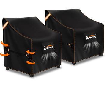 2 Pack Outdoor Furniture Swivel Cover Waterproof
