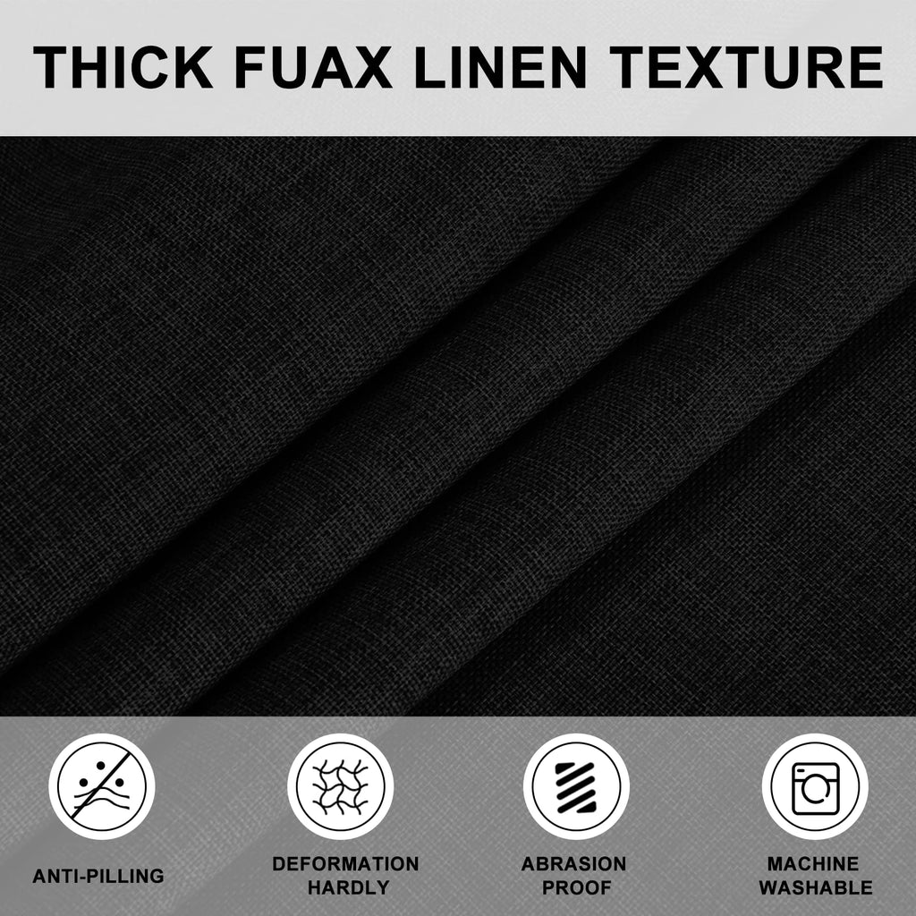 Black Round Tablecloth 120 Inch Linen Dining Room