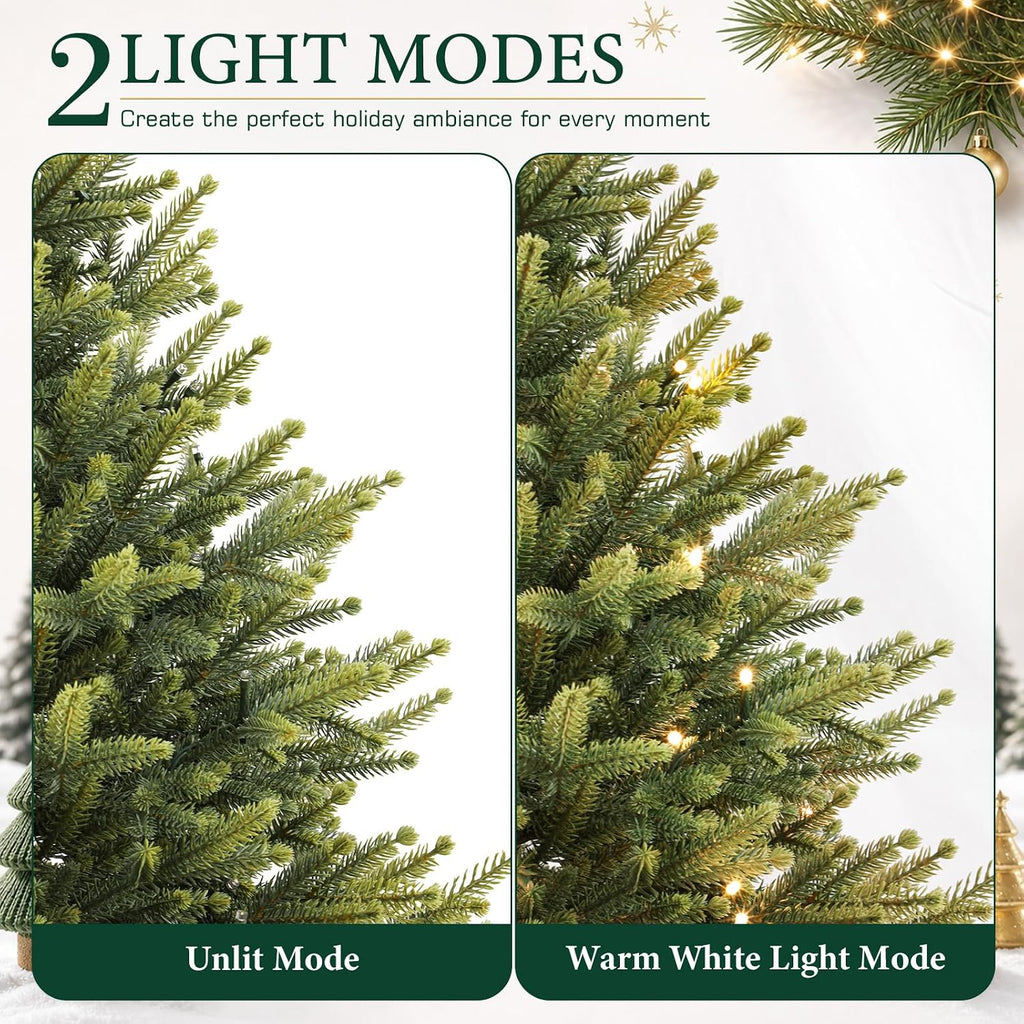 4ft Prelit Small Artificial Christmas Tree with Warm White Lights