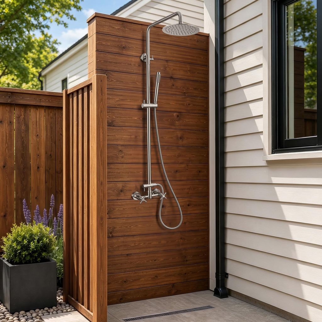 G‐Promise 316 Marine Grade Stainless Steel 8 Inches Outdoor Shower Kit