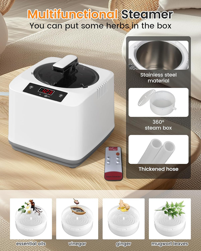 Portable Infrared Sauna, Steam Sauna with XL Steamer, 5-Layer Waterproof & Heat Insulation for Relaxation