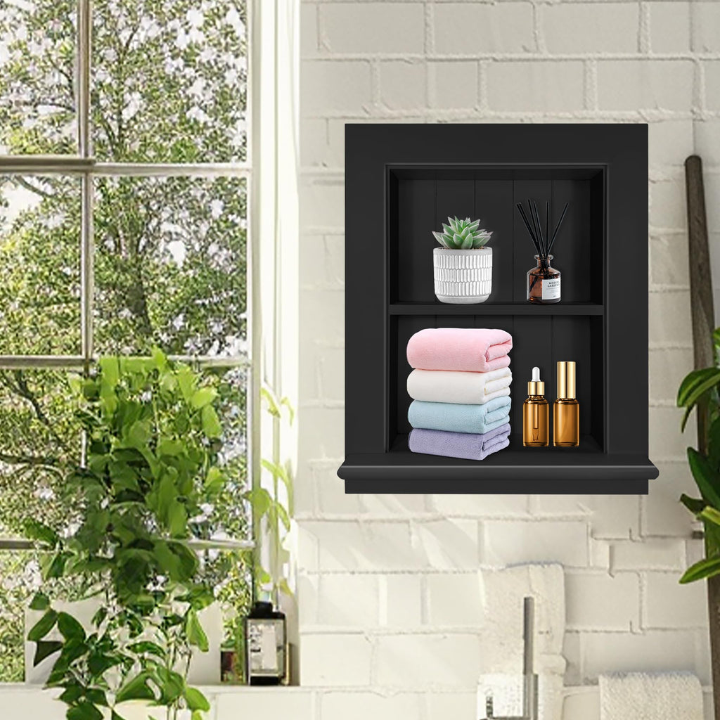 Recessed Medicine Cabinet, Medicine Cabinets, Large Medicine Cabinet, 2-Tier Bathroom Cabinets Wall Mount Storage
