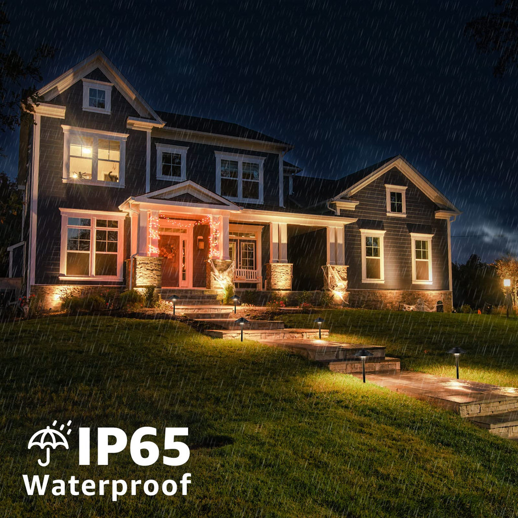 LED Low Voltage Landscape Lighting Kit with Transformer, 10 PCS