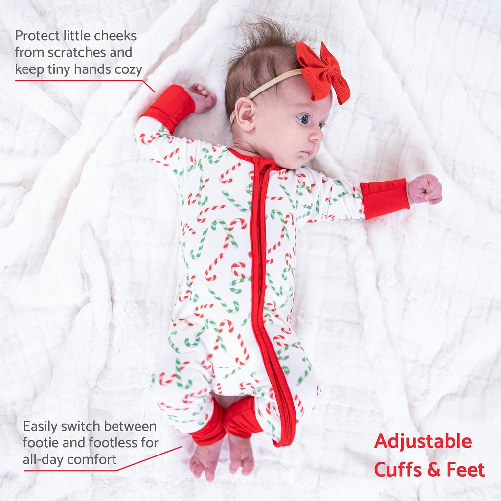 Pajamas,Viscose from Bamboo Zipper Sleepers for Boys Girls
