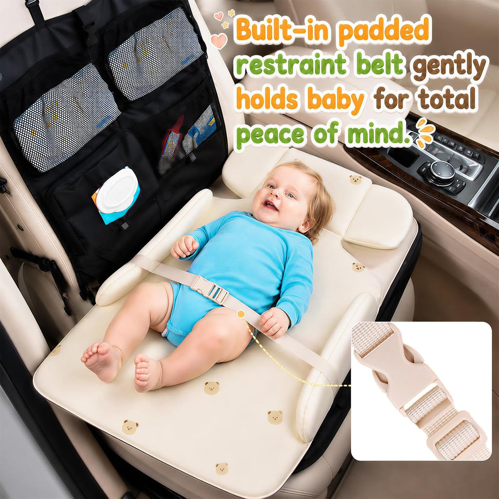 Portable Baby Smart Changing Pad for Car, Cute Bear Travel Diaper Changer