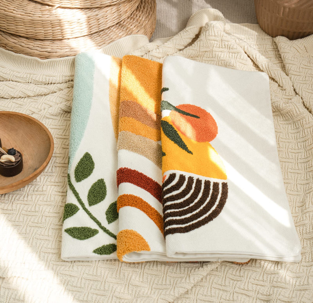 Modern Boho Throw Pillow Cover Soft Woven Tufted Neutral Pillowcase, Simple Geometric Textured Pattern Decorative