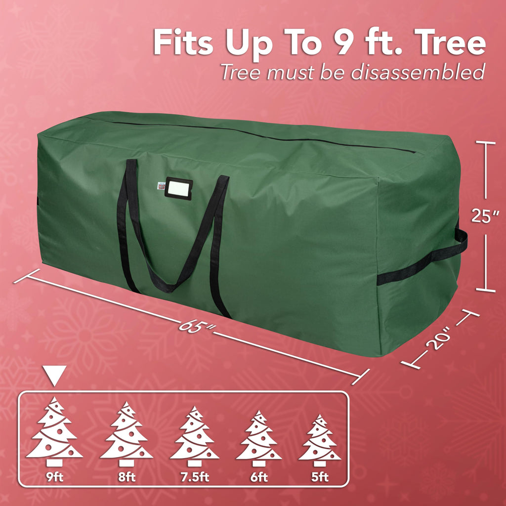 Cheer Christmas Tree Storage Bag Waterproof 9ft Green