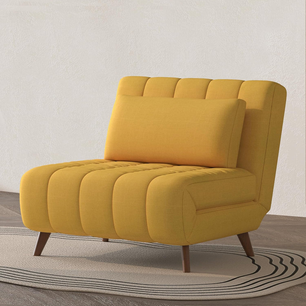 Artdeco Home Generous 40.6" W Sleeper Chair Bed,3in1 Twin Convertible Chair Bed Futon Sofa with Adjustable Backrest