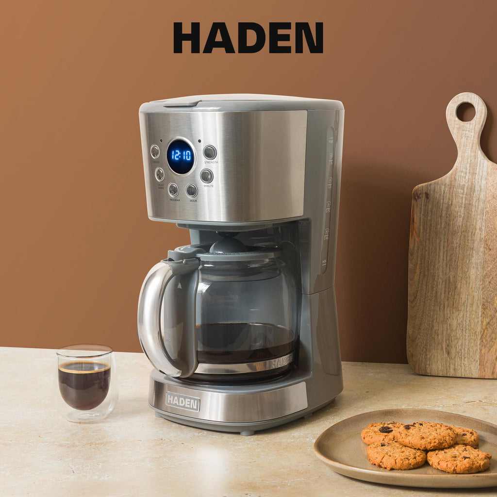 12 Cup Programmable Drip Coffee Maker Machine, Stainless Steel/Chrome
