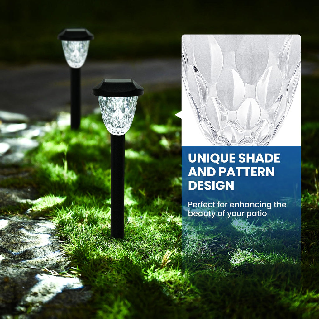 Cool Outdoor Solar Garden Path Lights, Waterproof 16PK