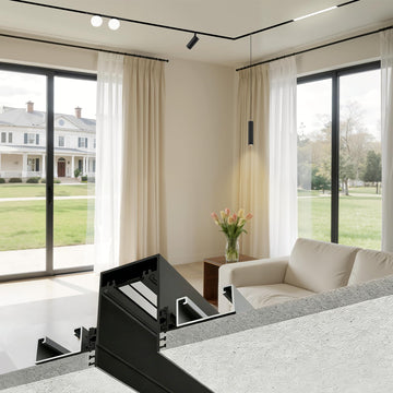 Recessed Magnetic Track Lighting Rails with ETL, 24V Aluminum Track
