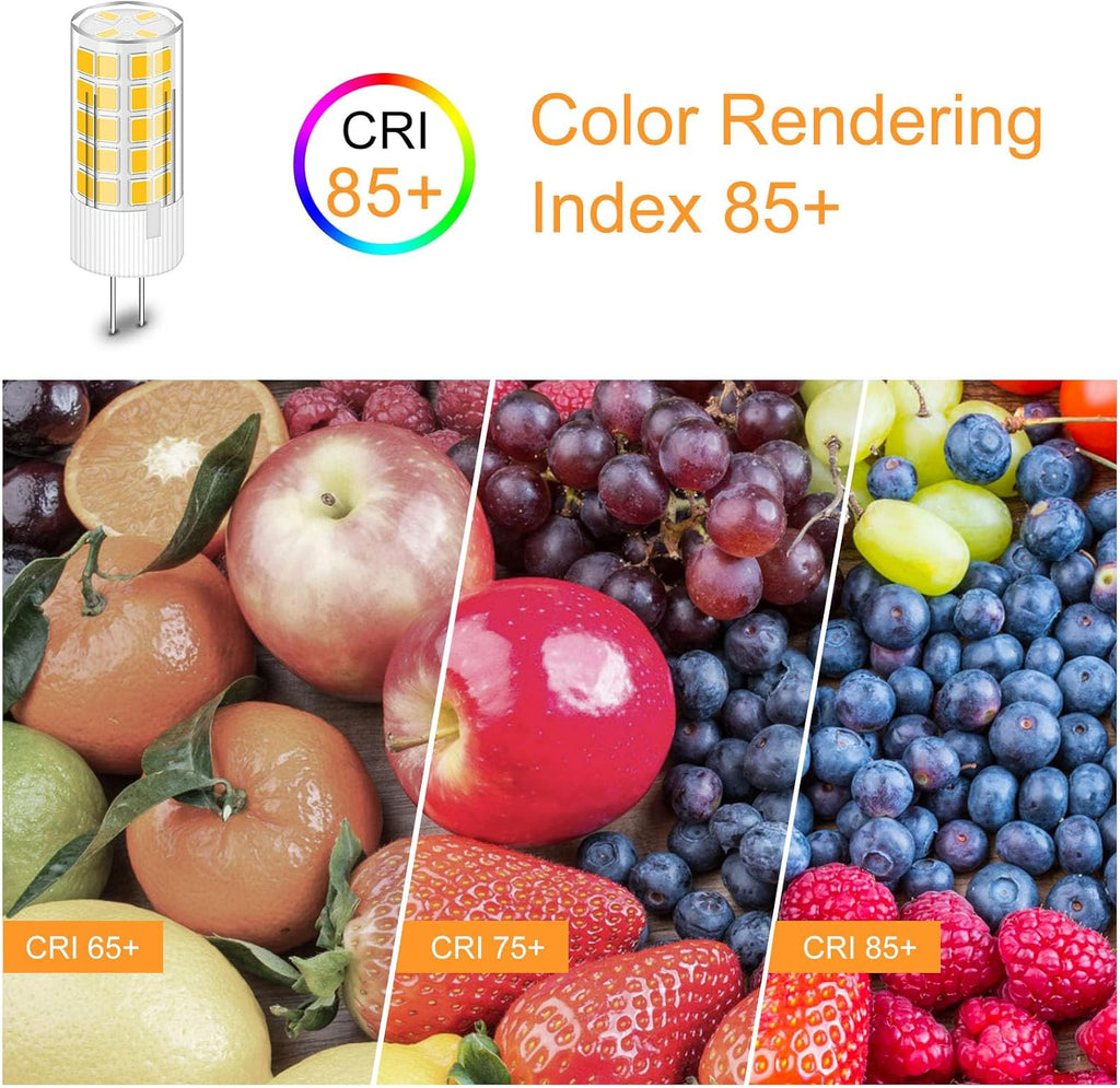 AC 120V G4 LED Bulb Dimmable 5W 3000K Replace 45W Halogen,10Pcs