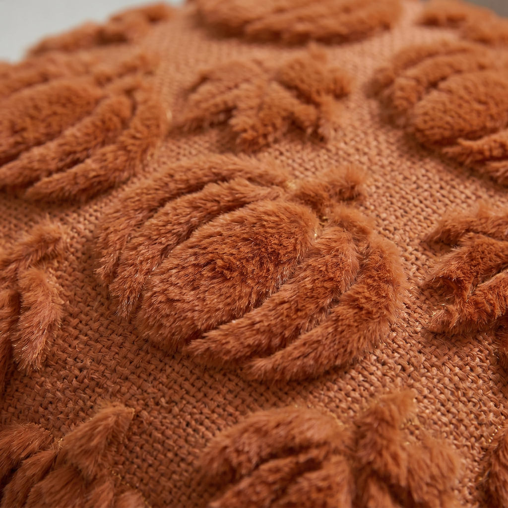 Caramel Pumpkin Fall Throw Pillow Covers 20x20 Inch