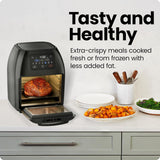 Multifunctional Digital Air Fryer+ Rotisserie, Dehydrator, Convection Oven, 17 Touch Screen Presets Fry, Roast