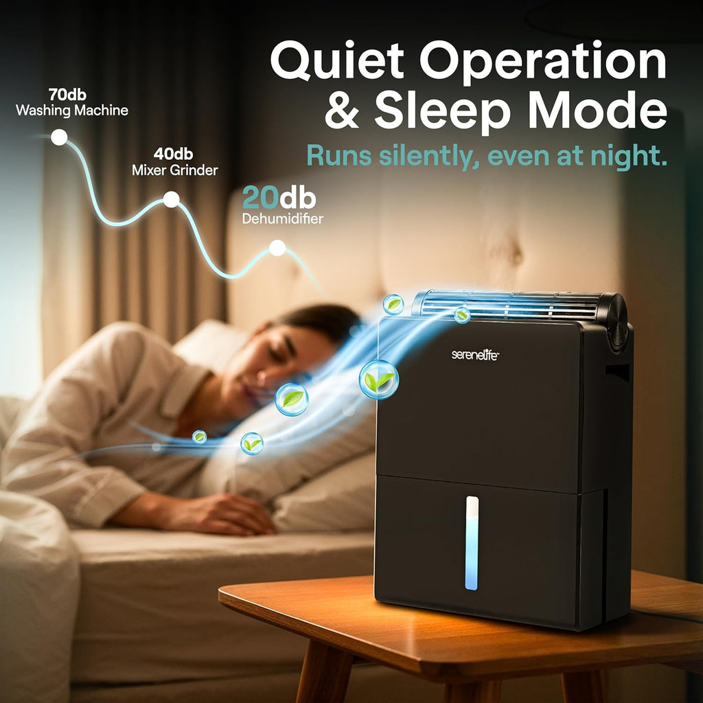 Dehumidifiers for Home, 91 Oz Quiet Dehumidifier for Bedroom, Bathroom, Basement with Removable Cylinder For Closet
