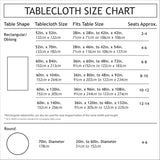 Autumn Jacquard Printed Fabric Tablecloth for Fall, Harvest, and Thanksgiving Table Cloth (Natures L