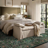 Washable Floral Rug