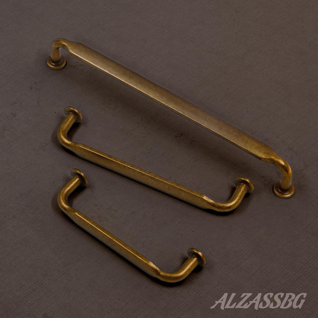 6-1/4" Antique Brass Cabinet Pulls and Handles 6 Pack, AL3503AE