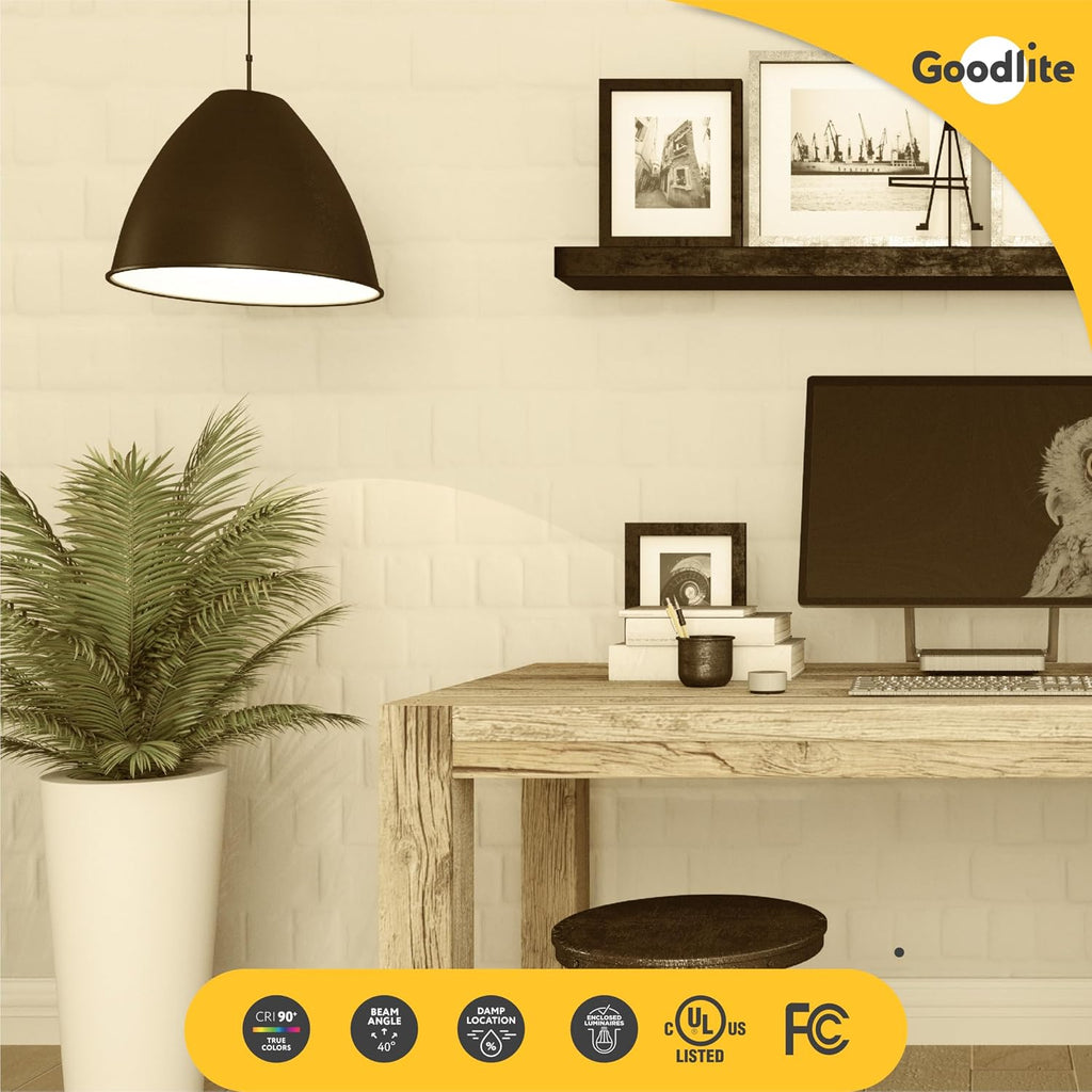 7W GU10 LED, 50W Halogen Bulbs Equivalent, Dimmable, 550lm, 40° Beam Angle, CRI 90, UL Listed, Soft White