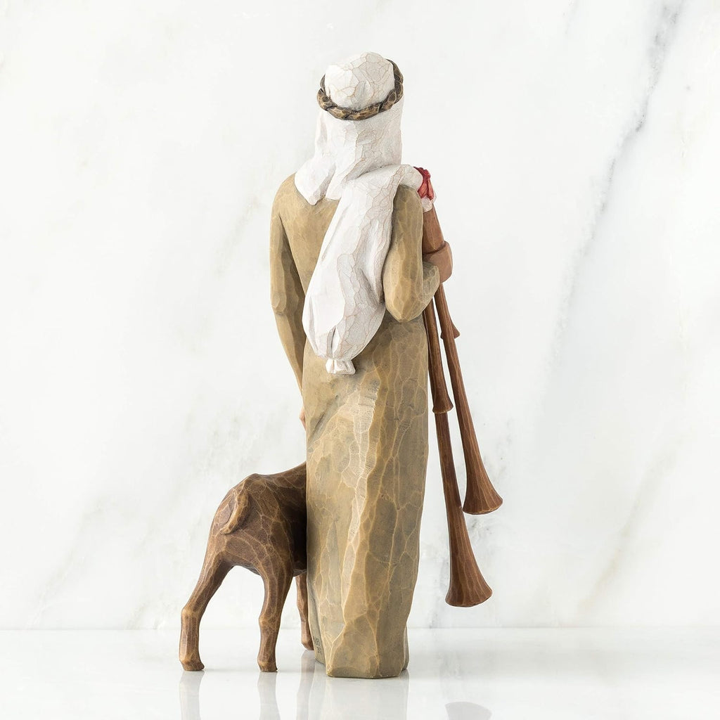 Zampognaro Shepherd, Sculpted Hand-Painted Nativity Figure