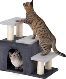 3-in-1 Pet Stairs for Cats, Dog Steps for Small Doggie Rabbits, 6.29''Depth Cat Stairs