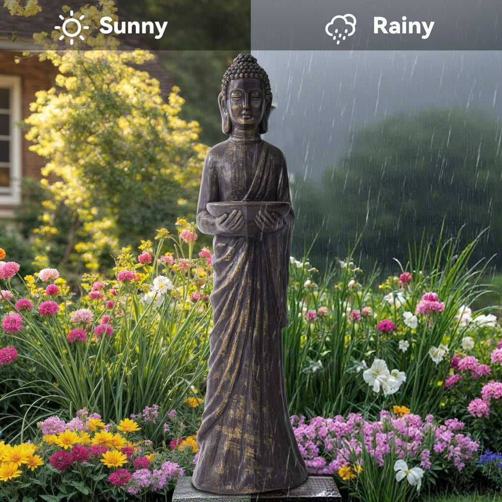 Buddha Statue Large, 42" Tall Zen Decor Figures Indoor Outdoor