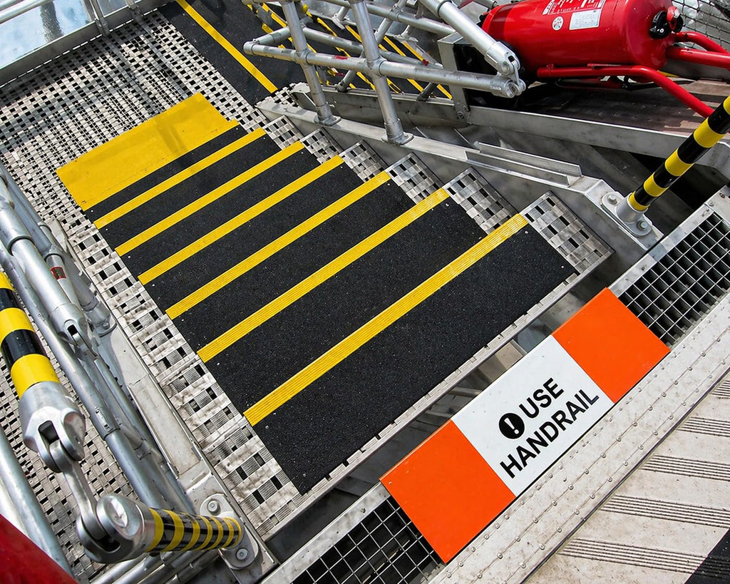 Anti-Slip Stair Treads - Non-Slip Indoor Outdoor Step Grips & Traction Strips for Wood, Concrete & Decks, Industrial