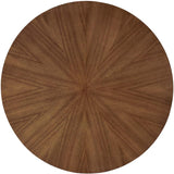 Crossroads 47" Round Wood Dining Table, Walnut