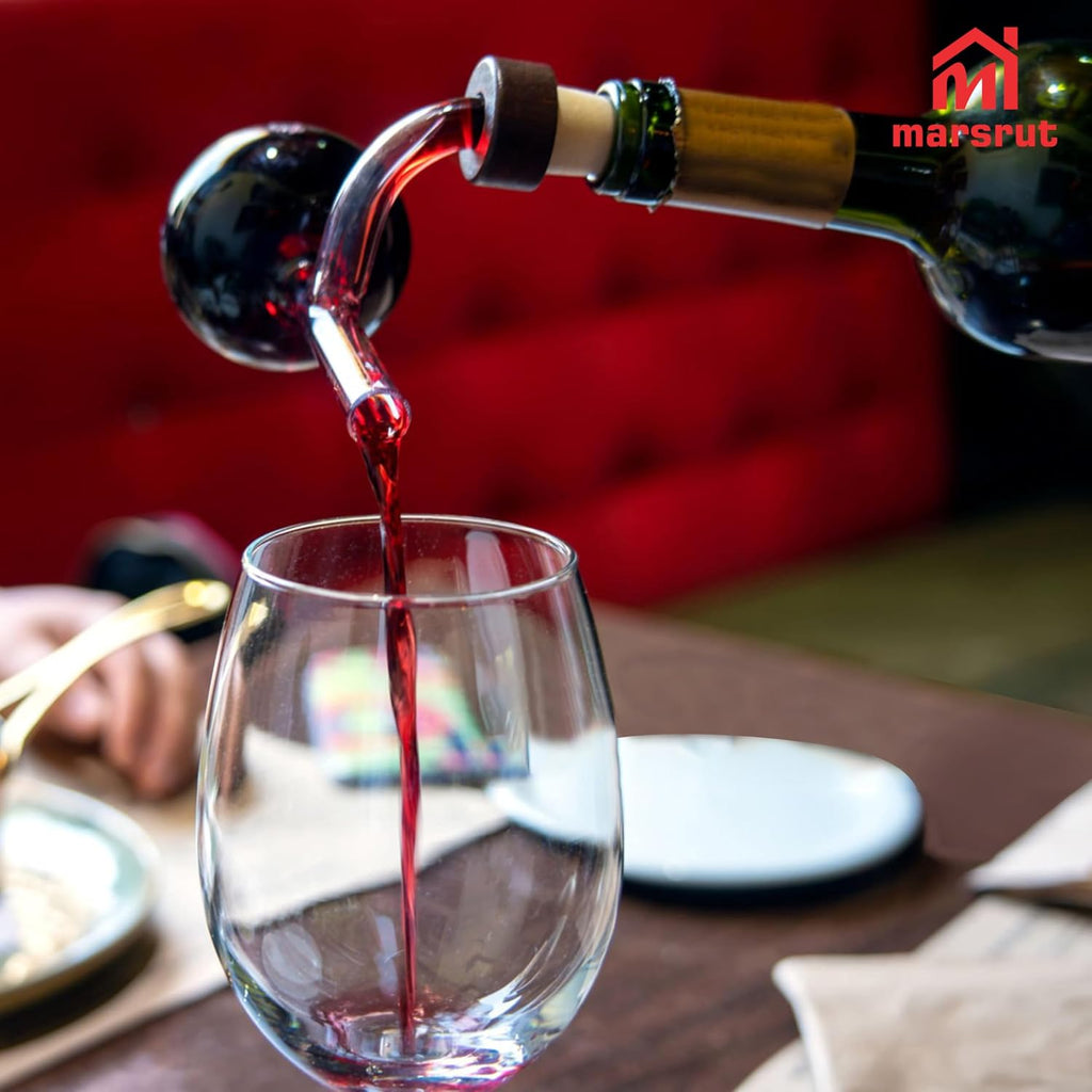 Wine Aerator Decanter Bulb, Italian Aireador De Vino, Wine Whisky Bottle Decantador Dosificador Pourer for Taste