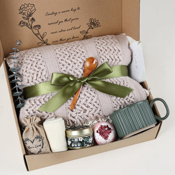 Get Well Soon Gift Basket- Relaxation, Birthday, Self Care Package, After Surgery Recovery, Sympathy Gift for Loss of